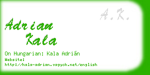 adrian kala business card