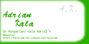 adrian kala business card